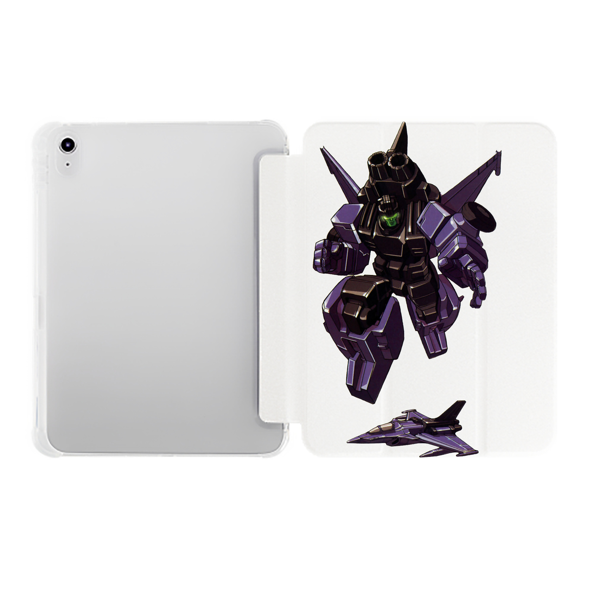 （画像用）  IPad ケース ペン収納付き 三つ折りスタンド PUレザー×シリコン 対応機種9.5/10.5/10.9インチ
